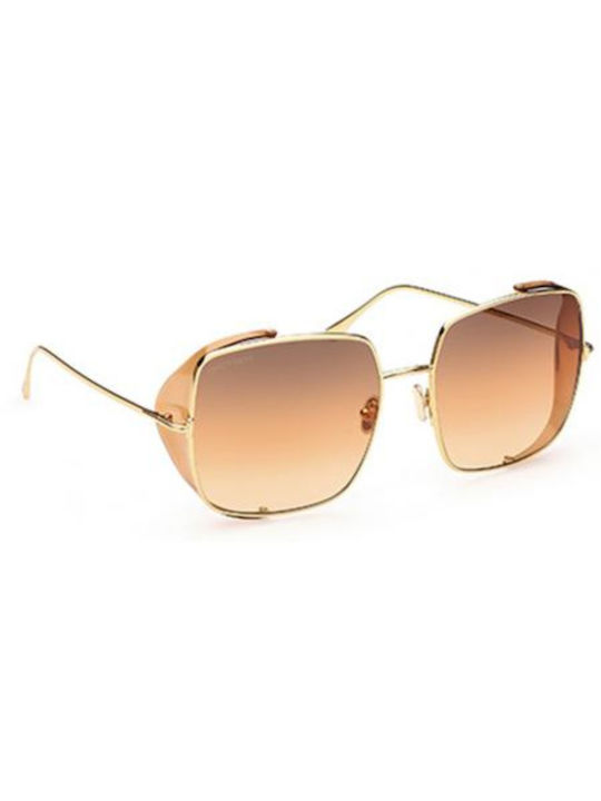 Tom Ford Toby 02 Women's Sunglasses with Metal Frame Shiny Deep Gold / Gradient Brown FT0901 30F