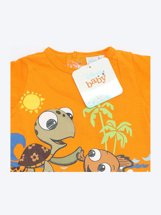 Disney Finding Nemo Body pentru Bebeluși Mâneca scurta Portocaliu