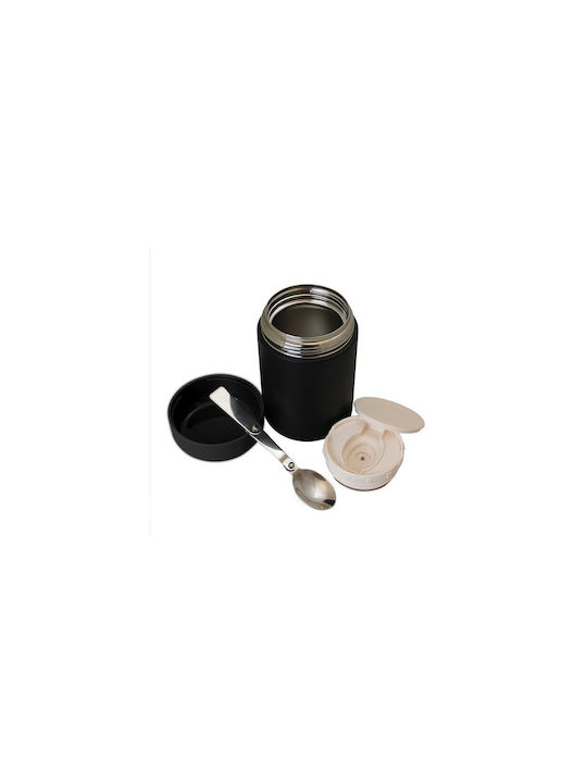 Δοχείο Φαγητού Inox Θερμός Μαύρο 600ml
