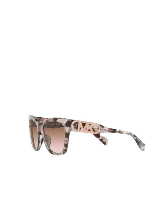 Michael Kors Empire Square Women's Sunglasses with Brown Tartaruga Plastic Frame and Brown Gradient Lens