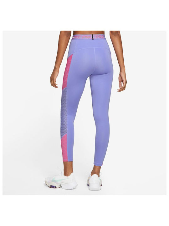 Nike Women's Cropped Training Legging High Waisted Purple