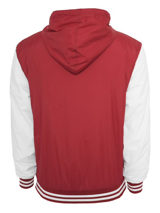 Urban Classics Men's Bomber Jacket Windproof Red