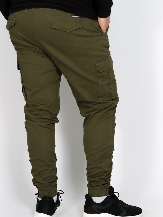 Double Men's Trousers Cargo Khaki