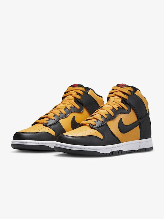 Nike Dunk Ανδρικά Μποτάκια University Gold / White / Habanero Red / Black