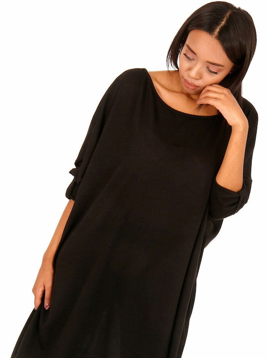 Silia D Blouse Dress Black CLO-8882 (BLK)