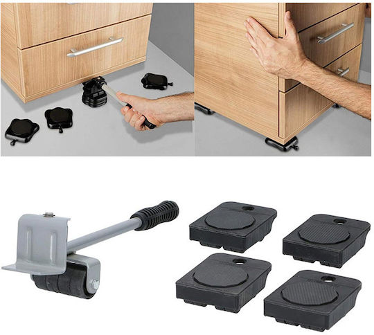 Bakaji Furniture Lifter for Weight Load up to 600kg Black