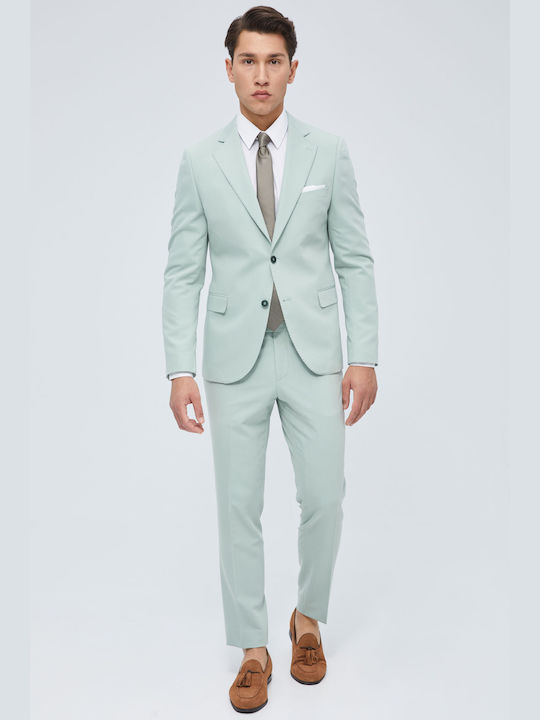 Veraman Elastic Suit In Narrow Line | Aristoteli Bitsiani