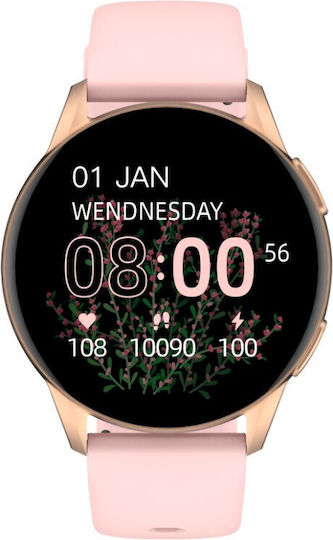 Kieslect L11 Pro 46mm Smartwatch με Παλμογράφο (Ροζ)