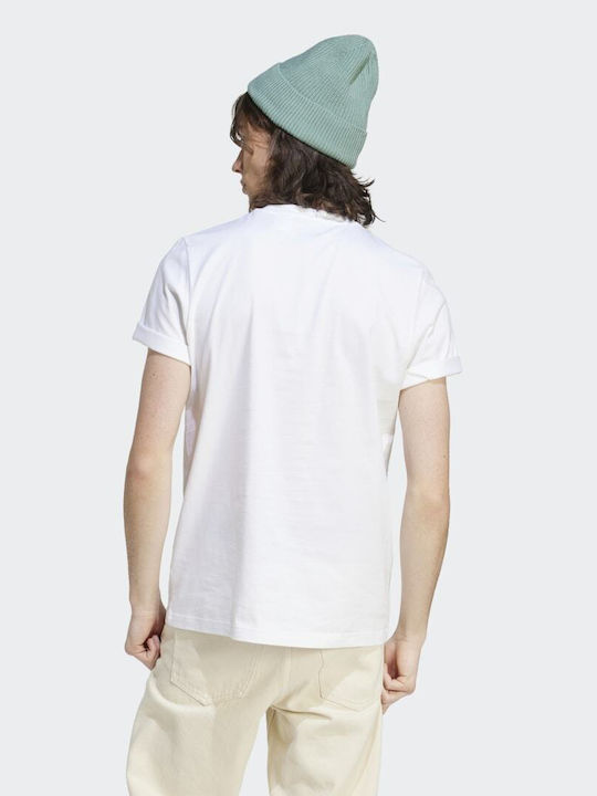 Adidas Tiro Box Graphic T-shirt Bărbătesc cu Mânecă Scurtă Alb