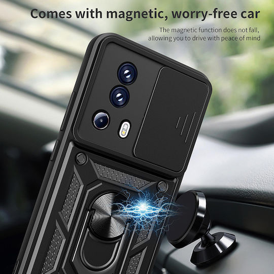 Techsuit CamShield Series Umschlag Rückseite Kunststoff / Silikon Schwarz (Xiaomi 13 Lite)