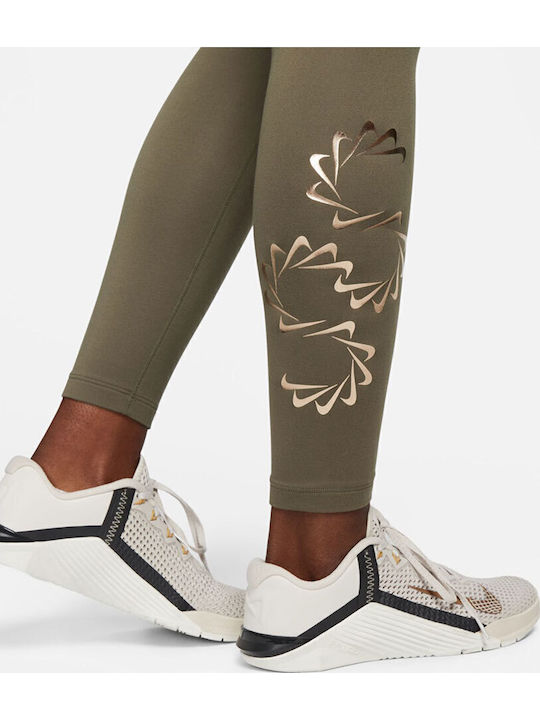 Therma-FIT One Women's Long Training Legging Khaki
