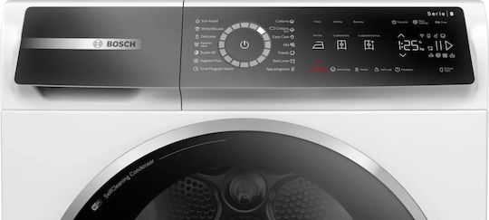 Bosch Serie 8 Uscător de rufe 9kg cu pompă de căldură