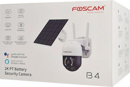 Foscam FSC-B4 IP Камера за наблюдение Wi-Fi Full HD+ 4MP Водоустойчива с Двупосочна Комуникация