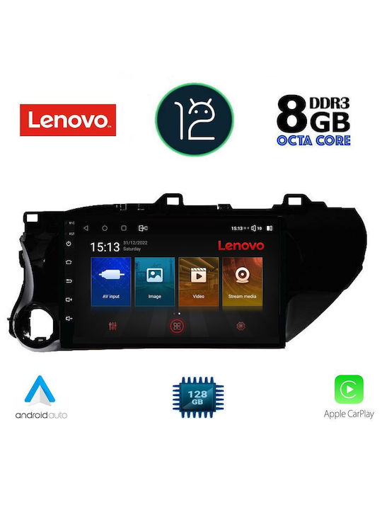 Lenovo Sistem Audio Auto pentru Toyota Hilux 2017> (Bluetooth/USB/WiFi/GPS) cu Ecran Tactil 10.1"