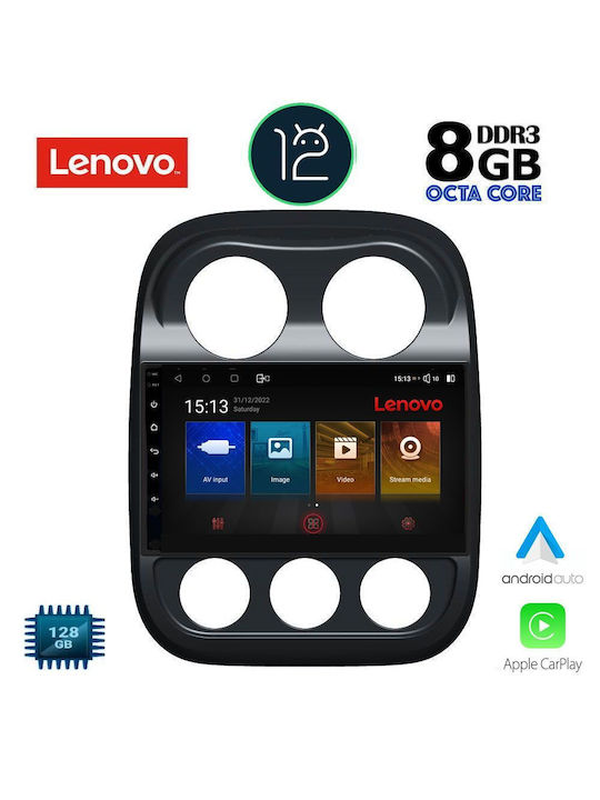 Lenovo Sistem Audio Auto pentru Jeep Busolă / Patriot 2007-2016 (Bluetooth/USB/WiFi/GPS) cu Ecran Tactil 10.1"