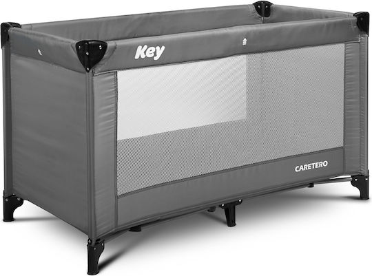 Caretero Key Loc de joacă cu Saltea Graphite 125x64cm