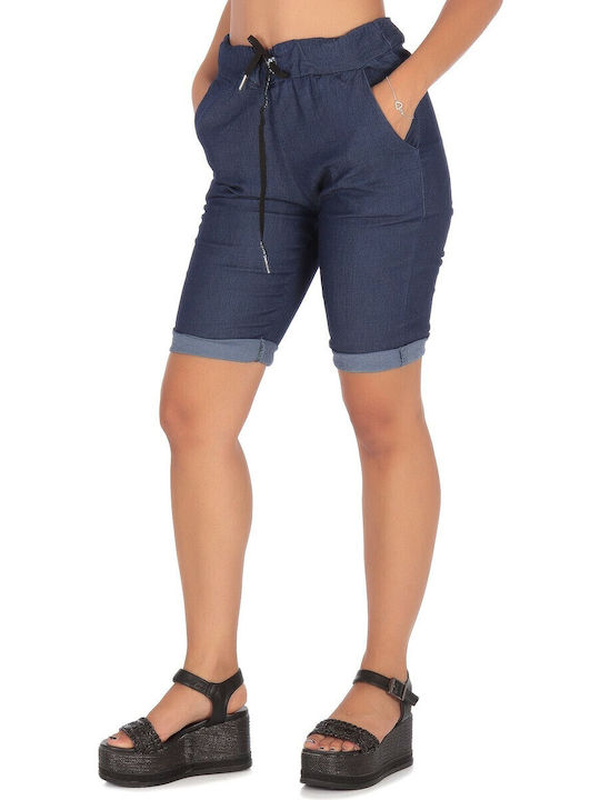 Γυναικεία Βερμούδα Navy Μπλε