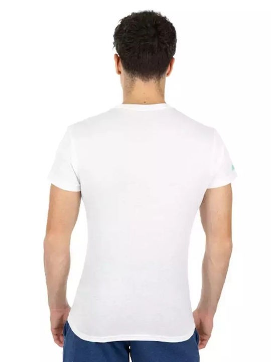 Babolat Exercise Message Men's Athletic T-shirt Short Sleeve White
