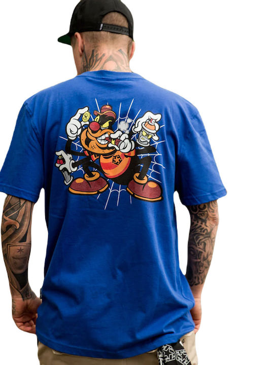 Tribal Origi Spider T-shirt Royal Blue TR3046-014 blue