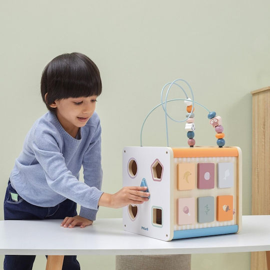 Viga Toys Activity Cube Activity Cube made of Wood for 12++ Months