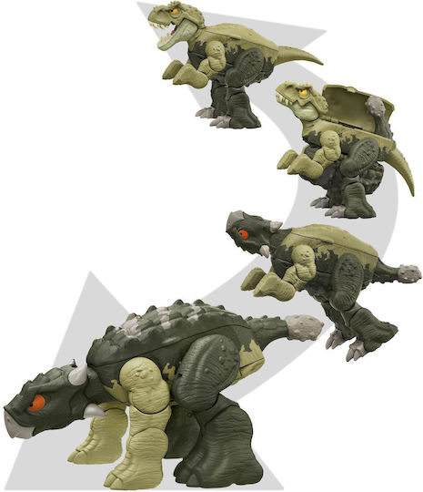 Φigură de acțiune Jurassic World Dinozaur Tyrannosaurus Rex & Ankylosaurus pentru copii de 6+ ani ani