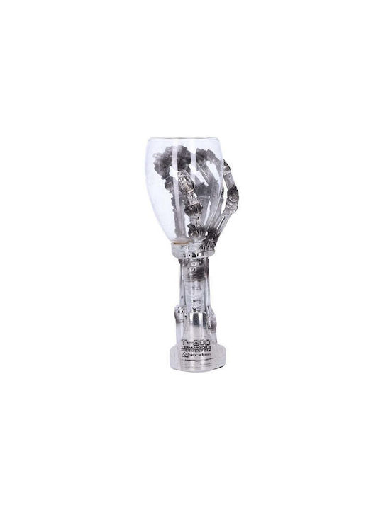 Nemesis Now Terminator 2 Goblet Hand Glass Beer, μπίρας made of Plastic in Gray Color