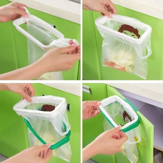 Data Media Plastic Bag Support Base 22x22x22cm Green