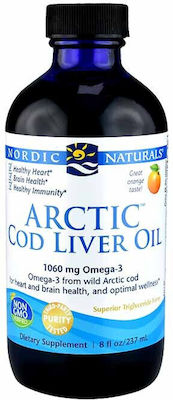 Nordic Naturals Arctic Cod Liver Oil Omega 3 Cod Liver Oil 1060mg 237ml