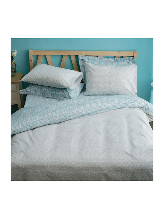 Charalambidis Textiles Duvet Cover Single 160x240 Mosaic Turquoise