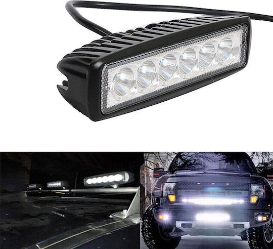 Factory Waterproof Headlights Car in Bar Shape LED 12V 18W 15cm with White Lighting 1pcs