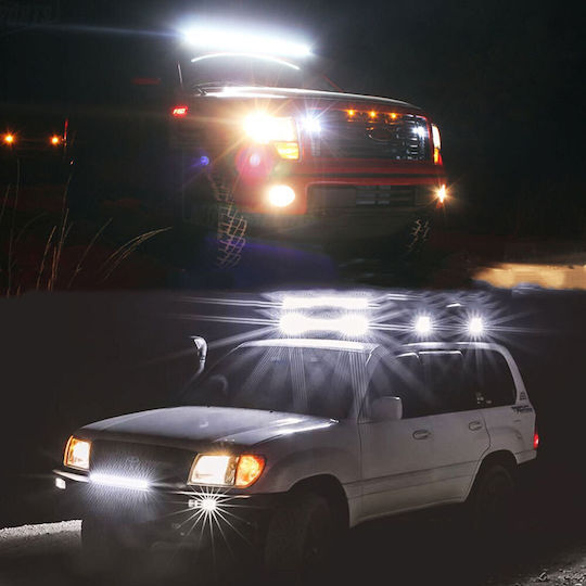 Factory Squareς Waterproof Headlights Car LED 12V 144W 11cm with White Lighting 1pcs