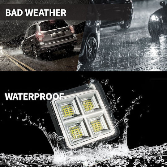 Factory Squareς Waterproof Headlights Car LED 12V 144W 11cm with White Lighting 1pcs