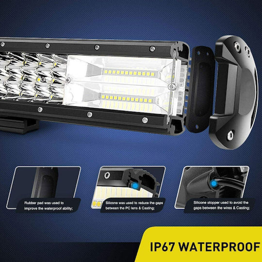 Factory Waterproof Headlights Car in Bar Shape LED 12V 216W 37cm with White Lighting 1pcs
