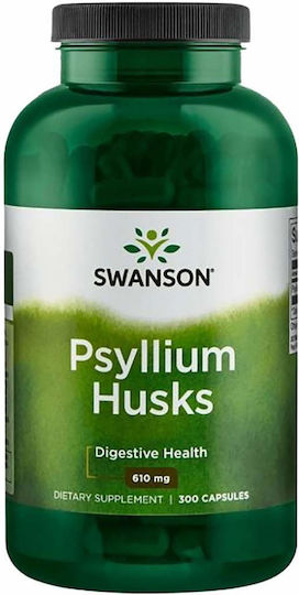 Swanson Psyllium Husks with Probiotics and Prebiotics 610mg 300 caps