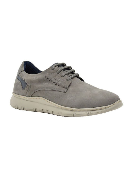 Kricket Men's Anatomic Leather Casual Shoes Gray