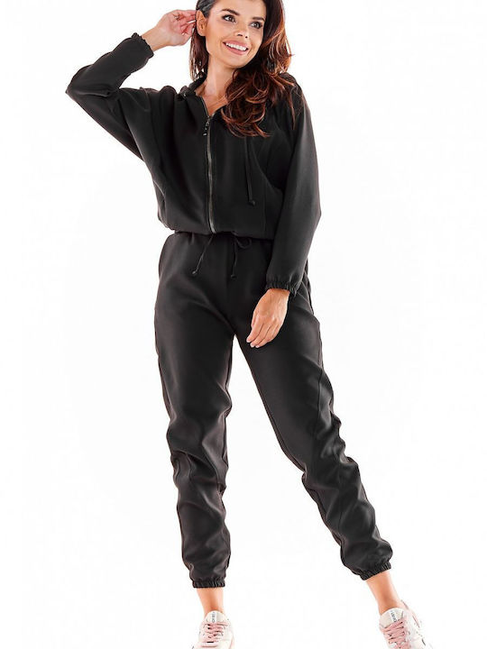 Awama A591 Set Women's Sweatpants Black