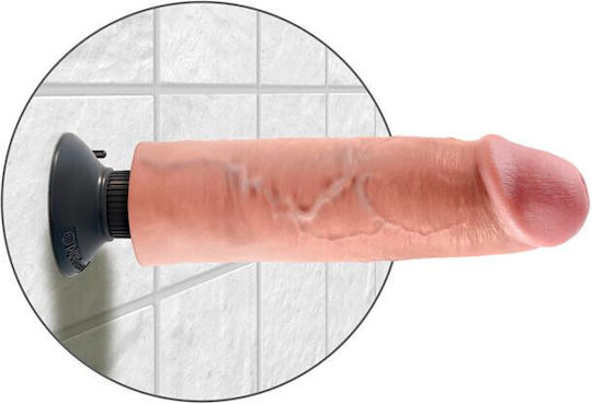 Pipedream King Cock Vibrating Cock Ρεαλιστικός Δονητής 25cm Flesh