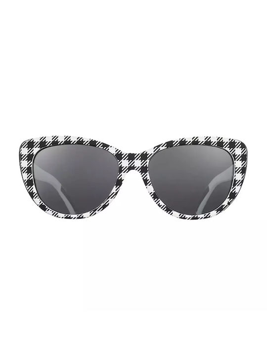 Goodr Runway Gingham Is Sooo Last Sunglasses with Multicolour Plastic Frame and Black Lens