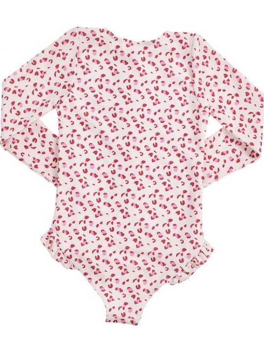 Swim Essentials Kinder Badeanzug Langarm-Einteiler Rosa