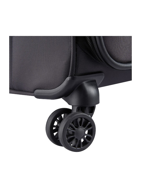 Delsey Rami Kabinenreisekoffer Weichschalen Gray mit 4 Räder Höhe 55cm 346880101