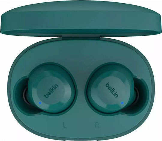 Belkin Soundform Bolt Earbud Bluetooth Handsfree Earphones with Sweat Resistance and Charging Case Teal