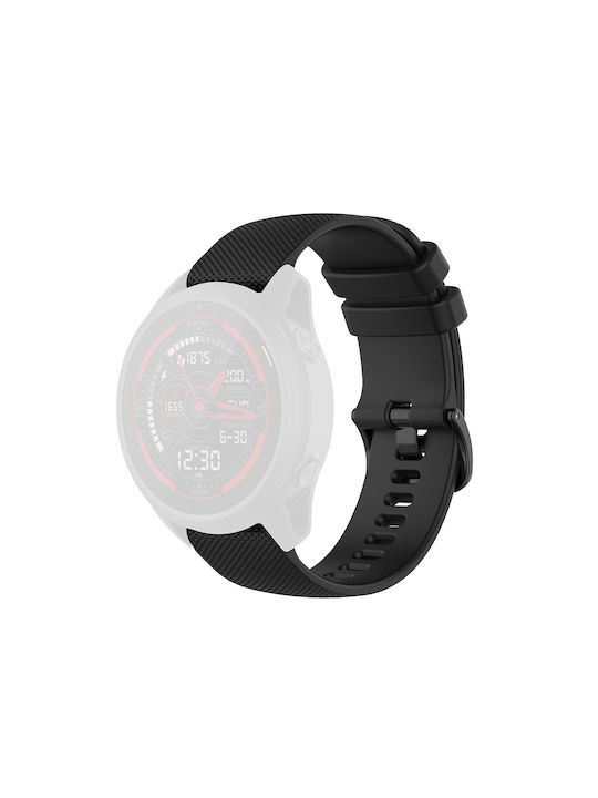 Techsuit Armband Silikon Schwarz (Samsung Galaxy Watch 4, Galaxy Watch Active 1 / 2 (40 mm / 44 mm), Huawei Watch GT / GT 2 / GT 3 (42 mm)) 5949419024762
