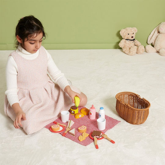 Viga Toys Holz Picknickkorb Für 1+ Jahre 30 Stück