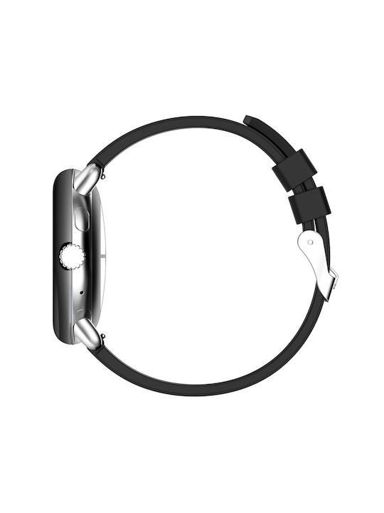 Techsuit Watchband 22mm W026 Armband Silikon Schwarz (Samsung Galaxy Watch 46mm - Watch 3 - Gear S3 -Huawei Watch GT - GT 2 - GT 2 - GT 2e - GT 2 Pro - GT 3 46 mm) KF2311513