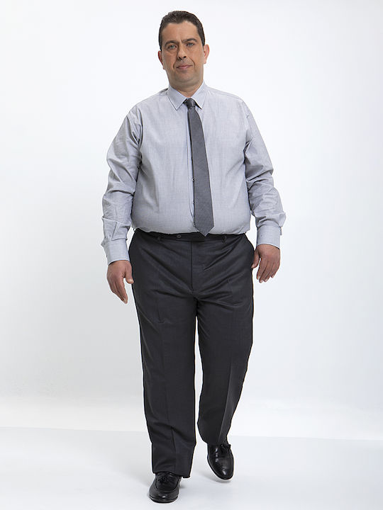 Kaiserhoff PLUS SIZE - Modern Fit Hosen in Dunkelgrau Kaiserhoff Stahl/ Anthrazit KLEINES MUSTER ABEND, BUSINESS