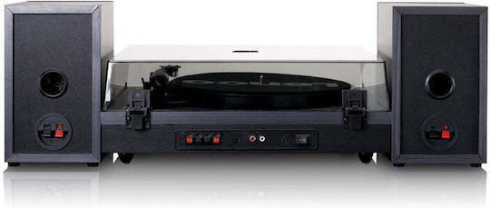 Lenco LS-301 LS-301BK Πικάπ με Belt Drive, Προενίσχυση και Ενσωματωμένα Ηχεία Μαύρο