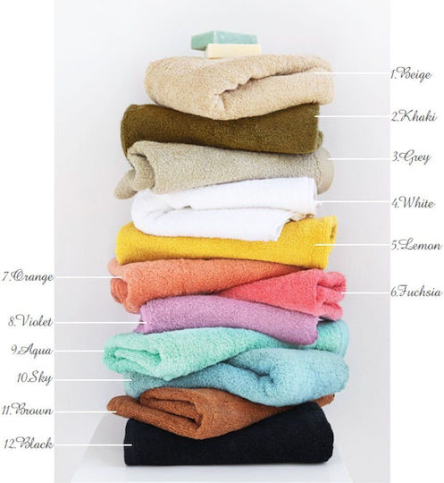 Palamaiki Bath Towel Roke 70x140cm Black Weight 600gr/m²