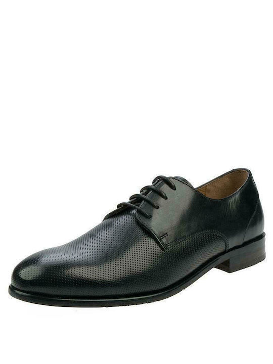 Giacomo Carlo Men's Leather Casual Shoes Black