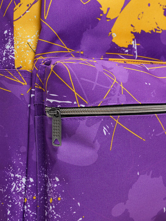 Back Me Up Los Angeles Lakers Retro School Bag Backpack Elementary, Elementary Los Angeles Lakers Retro 25Liters