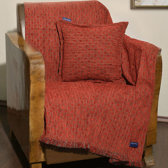 Nautica Armchair Throw 170x180cm Red